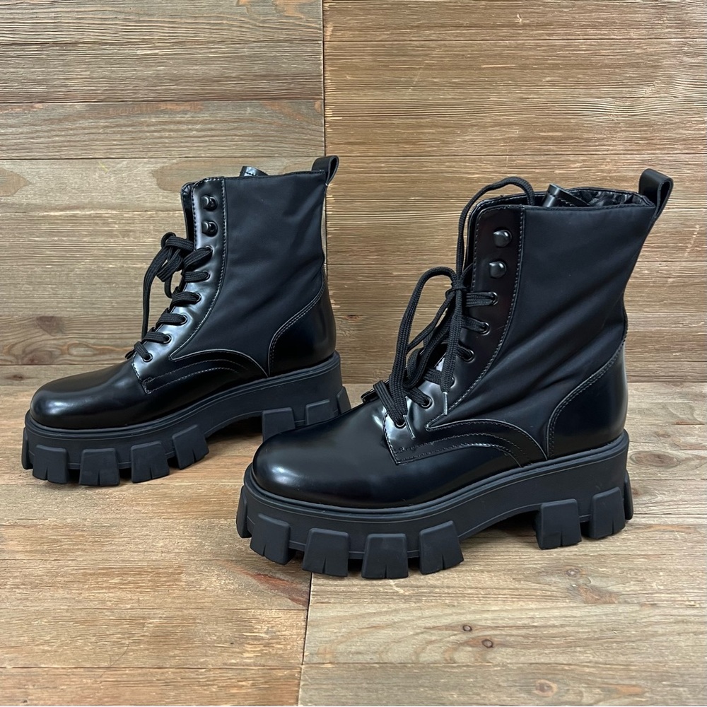 NEW Marc Fisher LTD Happy Combat Boots - Picture 4 of 10